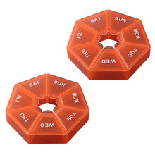 7-Sided Portable Vitamin Holder Box Pill Organizer Planner