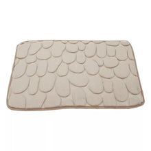 Non-Slip Cobblestone Embossed Memory Foam Bath Rug
