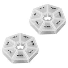 7-Sided Portable Vitamin Holder Box Pill Organizer Planner