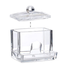 Clear Cosmetic Box Acrylic Q-tip Storage Jar
