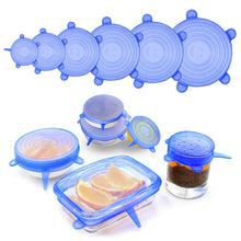6 Pcs Reusable Silicone Stretch Lids
