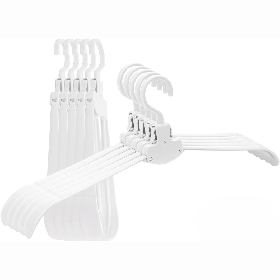 Anti Stretched One Touch Magic Foldable Plastic Laundry Hangers - 10 Pack