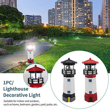 Solar Lighthouse with Rotating Lamp