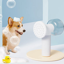 Automatic Foaming Pet Shampoo Brush Scrubber