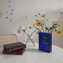 Modern Acrylic Transparent Book Plant Vase