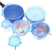 6 Pcs Reusable Silicone Stretch Lids