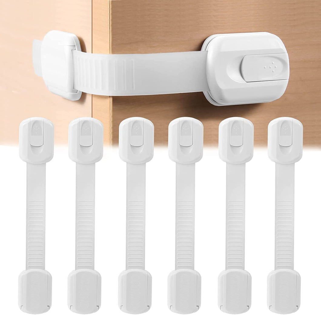 6 Pack Adjustable Baby Cupboard Safety Locks