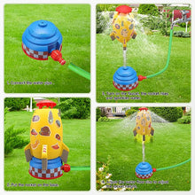 Outdoor Water Spray Rotating Rocket Sprinkler Toy