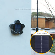 4PCS Outdoor Garden Solar Light Atmosphere Wall Lamp