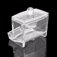 Clear Cosmetic Box Acrylic Q-tip Storage Jar
