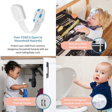 6 Pack Adjustable Baby Cupboard Safety Locks