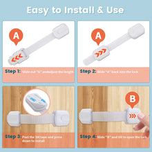 6 Pack Adjustable Baby Cupboard Safety Locks