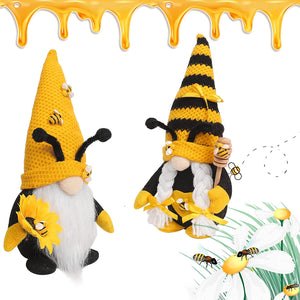 Bumble Bee Gnome Plush Ornaments