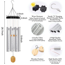 Outdoor Solar Wind Chimes Light