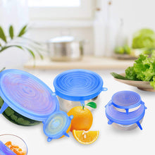 6 Pcs Reusable Silicone Stretch Lids