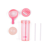 Dual Beverage Separate Straws Leak-Resistant Innovative Water Bottle