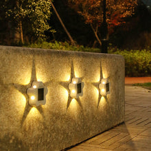4PCS Outdoor Garden Solar Light Atmosphere Wall Lamp