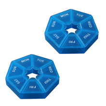 7-Sided Portable Vitamin Holder Box Pill Organizer Planner