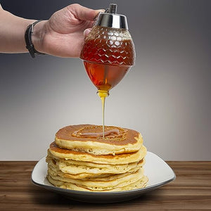 200ml Press Type Honey Storage Syrup Dispenser With Stand