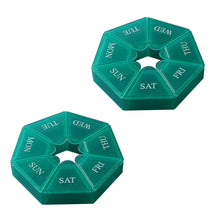7-Sided Portable Vitamin Holder Box Pill Organizer Planner