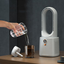 Mini Desk Misting Fan Bladeless USB Rechargeable Humidifier Air Cooler