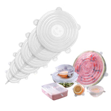 6 Pcs Reusable Silicone Stretch Lids
