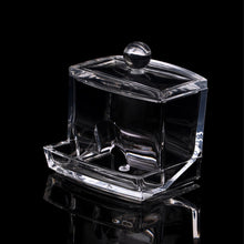 Clear Cosmetic Box Acrylic Q-tip Storage Jar
