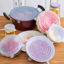 6 Pcs Reusable Silicone Stretch Lids