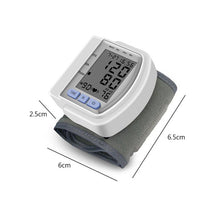 Automatic Wrist Blood Pressure Monitor Cuff with Large LCD Screen