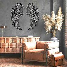 LED Angel Wings Metal Wall Decor