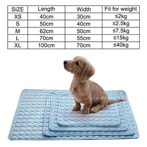 Summer Cooling Mats Ice Blanket For Pet