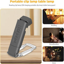 3 Modes 5 Brightness LED Clip on Reading Lamp- USB Rechargeable