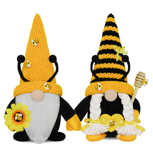 Bumble Bee Gnome Plush Ornaments