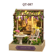 Mini DIY Flower House Handmade 3D Puzzle Assembly Building Toys
