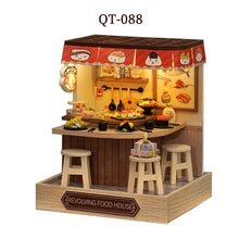 Mini DIY Flower House Handmade 3D Puzzle Assembly Building Toys