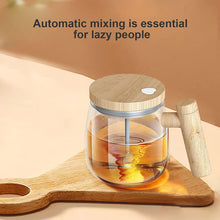 High Borosilicate Glass Rotating Mixing Coffee Mug