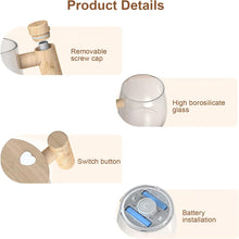 High Borosilicate Glass Rotating Mixing Coffee Mug