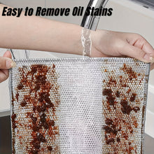 5/10pcs Non-stick Oil-free Mesh Wire Dishwashing Cloth For Kitchen Stove Dishwashing And Pot Washing