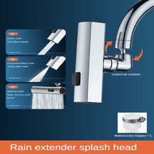 3 in 1 360° Swivel Touch Waterfall Faucet Extender for Kitchen Sink