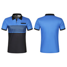Men's Casual Stripe Polo Shirt