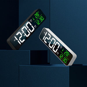 USB Music Dual Alarm Clock Thermometer LED Display Digital Table Clocks