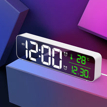USB Music Dual Alarm Clock Thermometer LED Display Digital Table Clocks