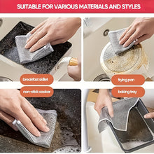 5/10pcs Non-stick Oil-free Mesh Wire Dishwashing Cloth For Kitchen Stove Dishwashing And Pot Washing