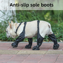 Waterproof Anti-Fall Dog Outdoor Walking Running Hiking Booties with Auxiliary Strap