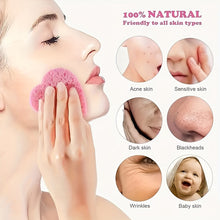 50-Count Heart Shape Compressed Facial Sponges