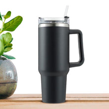 Stainless Steel 40oz Hot and Cold Vacuum Mug with Lid and Straw