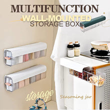 6 Cell Wall Mounted Self-Adhesive Anti Dust Socks Storage Boxes
