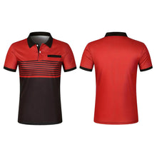 Men's Casual Stripe Polo Shirt
