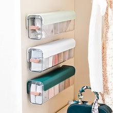 6 Cell Wall Mounted Self-Adhesive Anti Dust Socks Storage Boxes