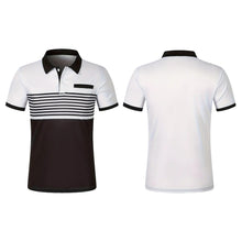 Men's Casual Stripe Polo Shirt